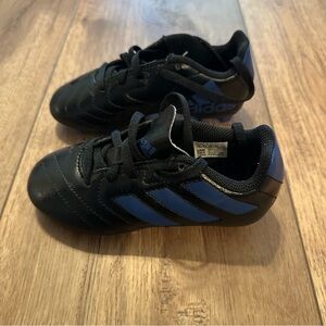 Adidas Kids Black and Blue Sneakers